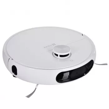 Robotas dulkių siurblys EZVIZ RS2 su kartografavimu, 4000 Pa siurbimo galia, 5200 mAh baterija, 220 min. veikimo laikas, plaunama šluoste, bazinė stotis su 5/5,5 L vandens talpyklomis