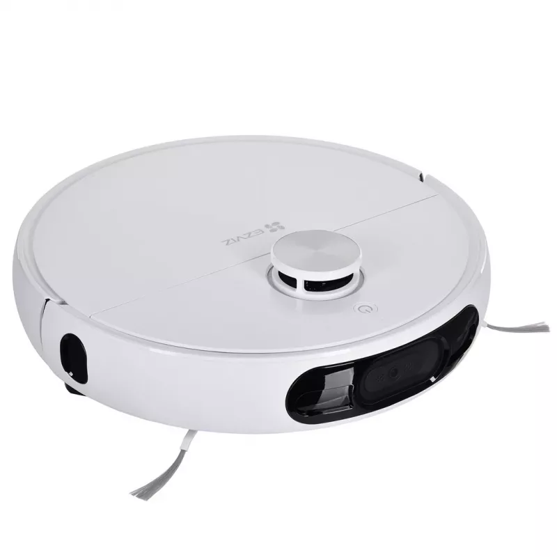 Robotas dulkių siurblys EZVIZ RS2 su kartografavimu, 4000 Pa siurbimo galia, 5200 mAh baterija, 220 min. veikimo laikas, plaunama šluoste, bazinė stotis su 5/5,5 L vandens talpyklomis