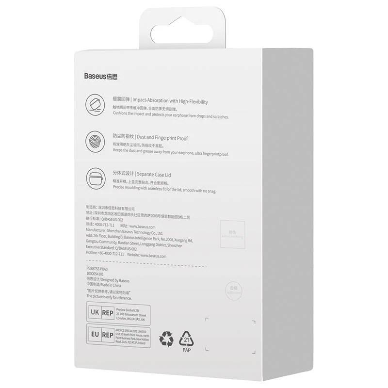 Apsauginis permatomas dėklas Baseus ARAP000000, skirtas AirPods 3 — lengvas, patvarus
