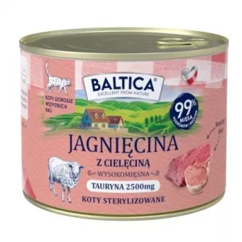 BALTICA regioniniai skoniai ėriena su veršiena - šlapias kačių ėdalas - 185 g
