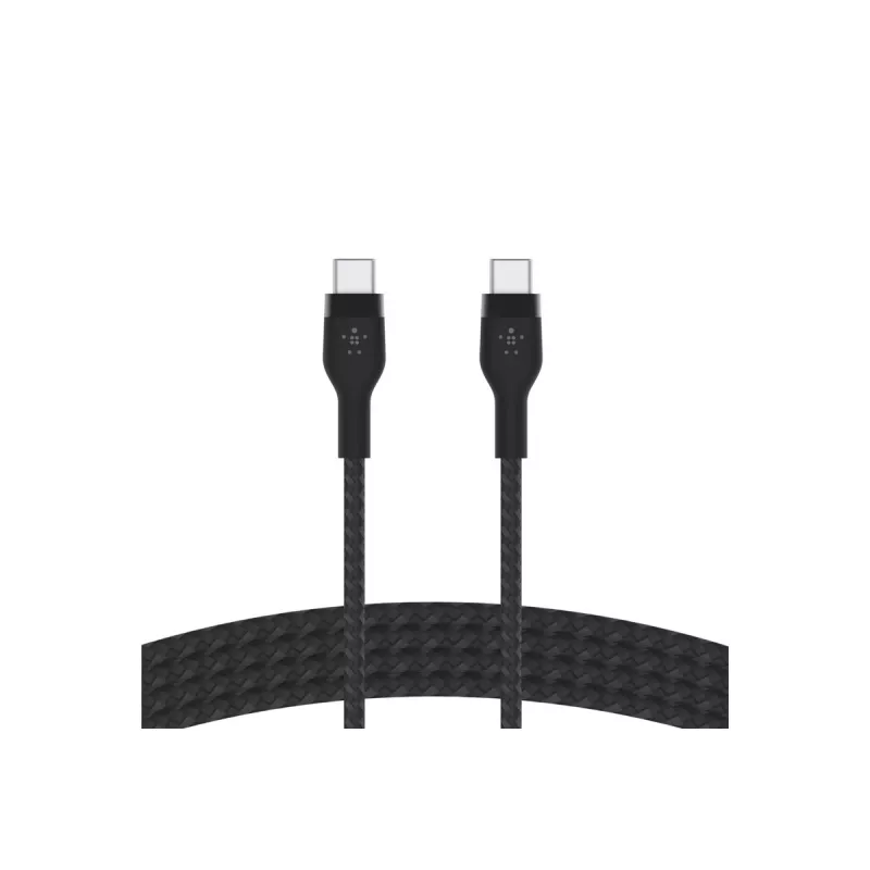 Laidas BoostCharge USB-C/USB-C pintas silikoninis 2 m, juodas