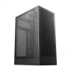 PC korpusas DeepCool CH170 PLUS Tower Juoda — micro-ATX/mini-ITX, grūdintas stiklas, USB-C, viršuje montuojamas PSU
