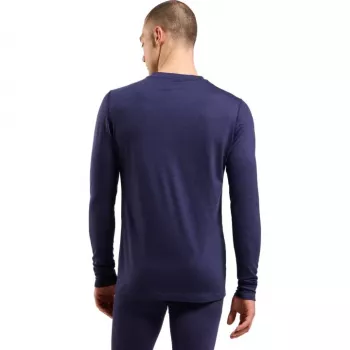 Odlo BL TOP crew neck l/s MERINO 200 ilgomis rankovėmis termo apatiniai, dydis M, mėlyni