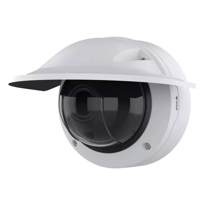 IP apsaugos kamera AXIS Q3546-LVE — kupolinė, vidaus ir lauko, 2688×1512, 1/1,8 colio CMOS, 4,7–10 mm, 2,2× optinis priartinimas, 360° sukimas