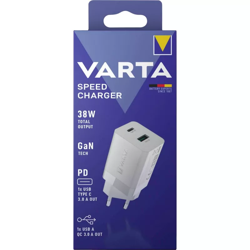 Vidinis įkroviklis Varta 57955 101 111 Universal White AC Fast Charging