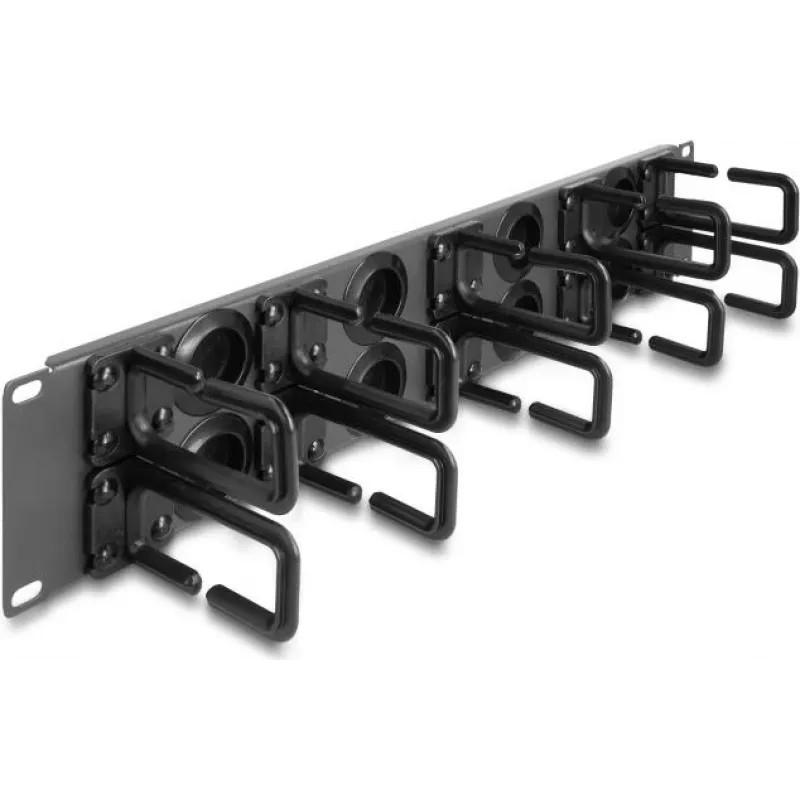 Kabelių valdymo skydelis DeLOCK 66746 Pilkas Metalas Plastikas 19 colių