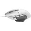 Žaidimų pelės rinkinys „Logitech G G502 X“ su kietu žaidimų pelės kilimėliu „G240“ – dešiniarankė, optinė 25600 DPI, USB Type-A, 13 mygtukų, balta
