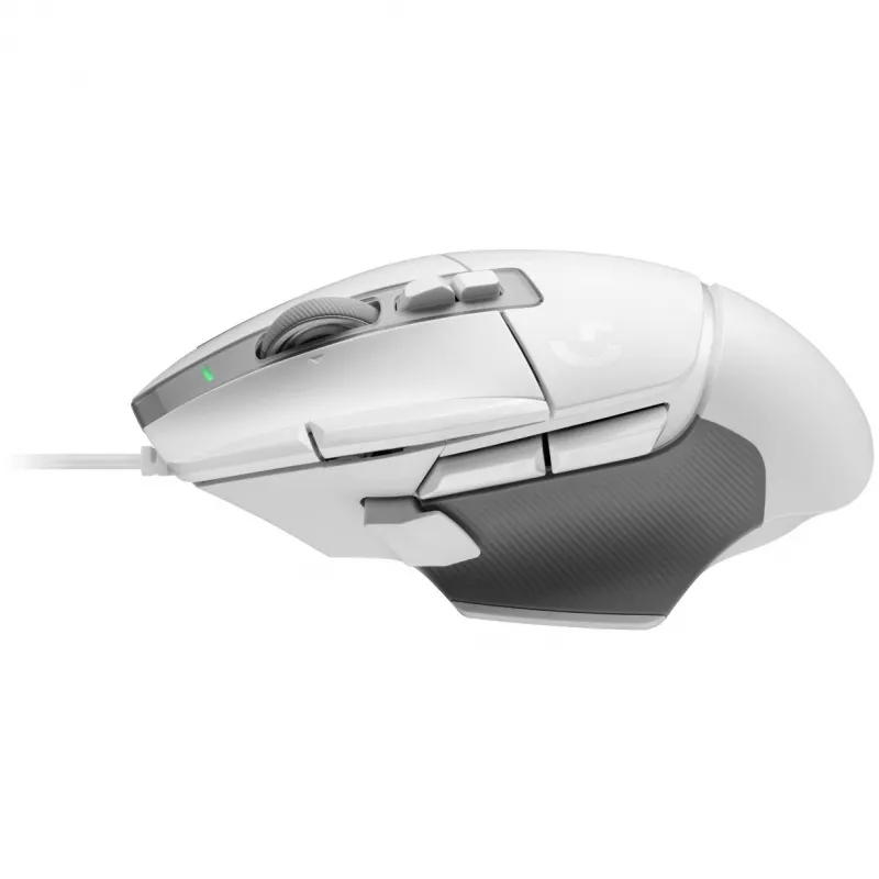 Žaidimų pelės rinkinys „Logitech G G502 X“ su kietu žaidimų pelės kilimėliu „G240“ – dešiniarankė, optinė 25600 DPI, USB Type-A, 13 mygtukų, balta