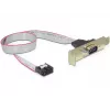 Nuoseklusis laidas DeLOCK 89300 0,4 m DB9 pilkas