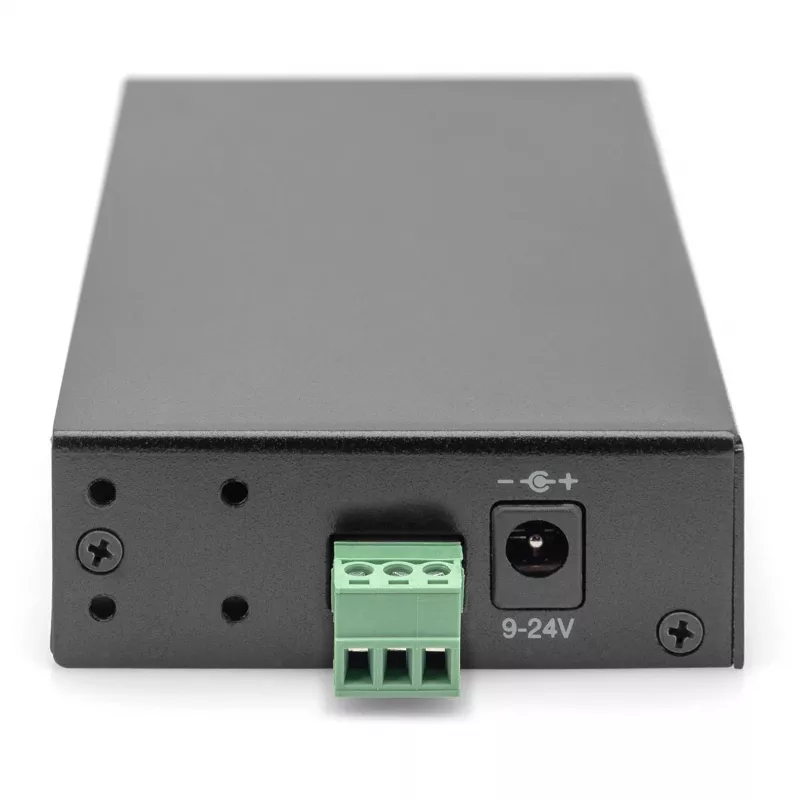 DIGITUS USB šakotuvas 4 prievadų 3.0->4xA3.0 pramoninė linija, juodas
