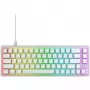 CHERRY K5V2 kompaktiška klaviatūra, skirta žaidimams, USB, QWERTY, anglų k., balta, 67 klavišai, RGB LED