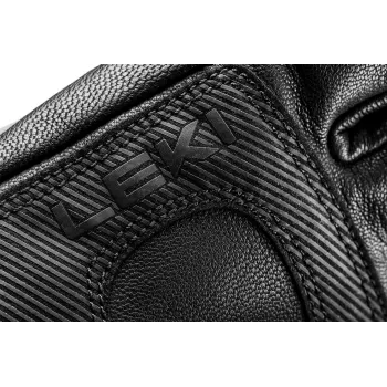 Slidinėjimo pirštinės Leki Hevon Thermo 3D — izoliuotos unisex žieminės pirštinės, dydis 9, juodos, Velcro užsegimas