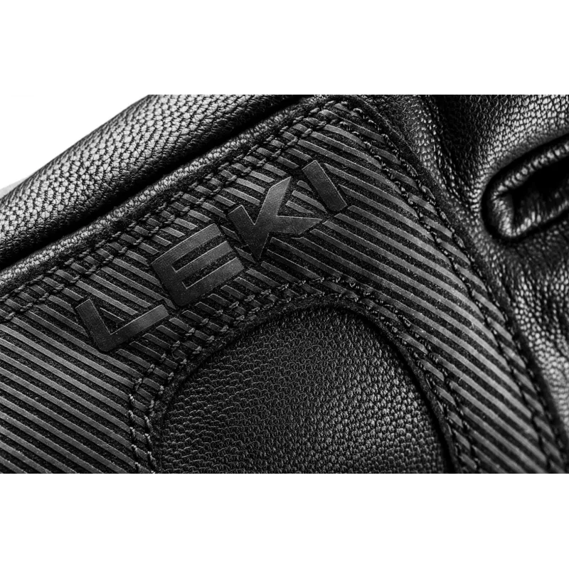 Slidinėjimo pirštinės Leki Hevon Thermo 3D — izoliuotos unisex žieminės pirštinės, dydis 9, juodos, Velcro užsegimas