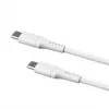 USB-C į USB-C fiksuotas kabelis FIXED FIXDLS-CC2-WH, 2 m, 60 W