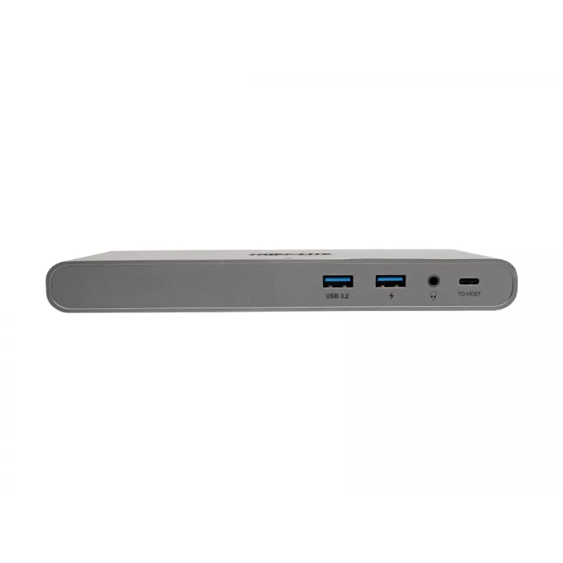Eaton Tripp Lite USB-C Dock, Triple Display - 4K HDMI/DisplayPort, VGA, USB 3.2 Gen 1, USB-A/USB-C Hub, GbE, 100W PD Charging, International Power Cables - docking station - USB-C