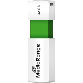 MediaRange - USB atmintukas - 32 GB - USB 2.0 - Balta, žalia (MR973)