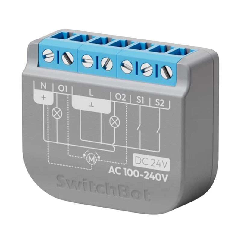 Relės jungiklis SwitchBot Relay Switch 2PM dviejų kanalų W5502320 – dviejų kanalų relė išmaniajam valdymui
