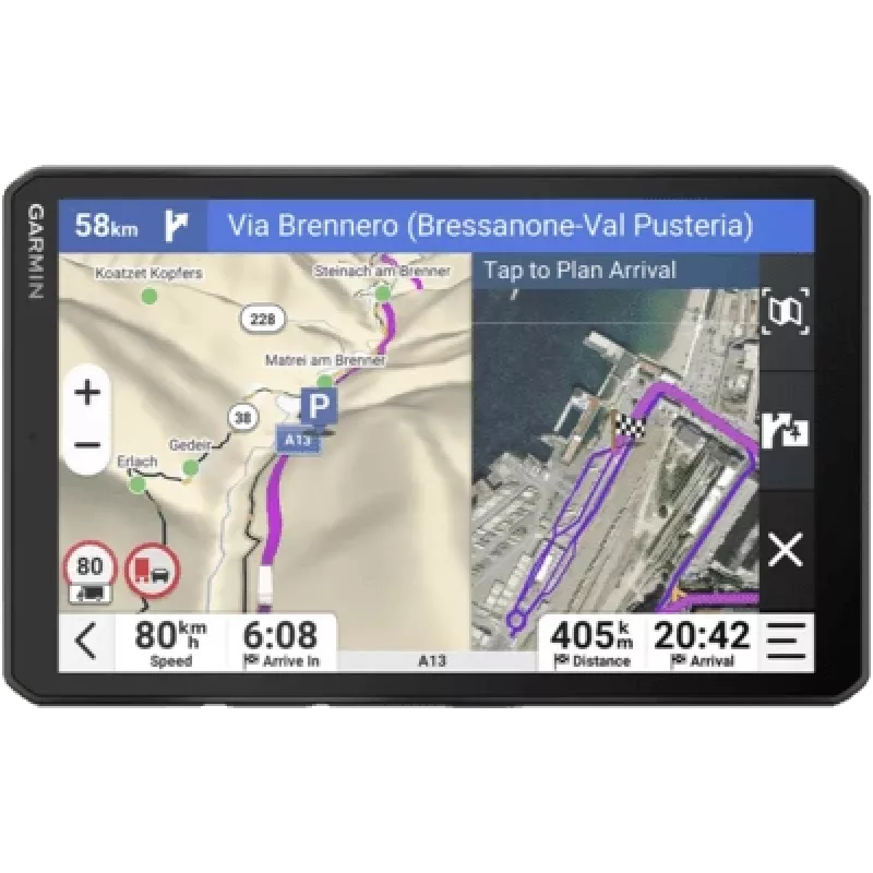 Garmin dēzl LGV820 navigatorius 20,3 cm TFT jutiklinis ekranas 32 GB juodas