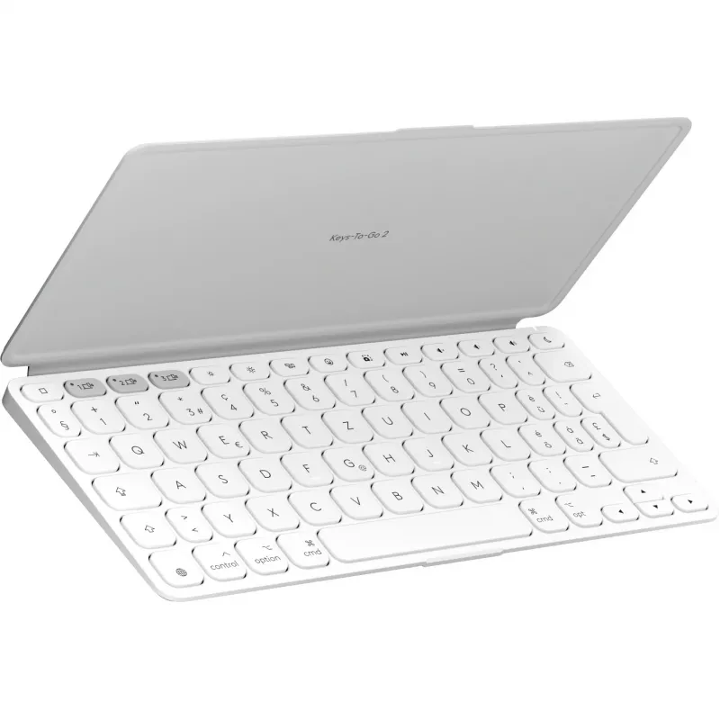 „Logitech KEYS-TO-GO 2“ klaviatūra, belaidė, su integruotu dangteliu, „Bluetooth LE“, vokiškas išdėstymas