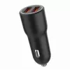 Automobilinis išmaniojo telefono įkroviklis Gembird TA-UC-A2QC36-CAR-01, 36 W, 12–24 V, cigarečių degiklis, juodas