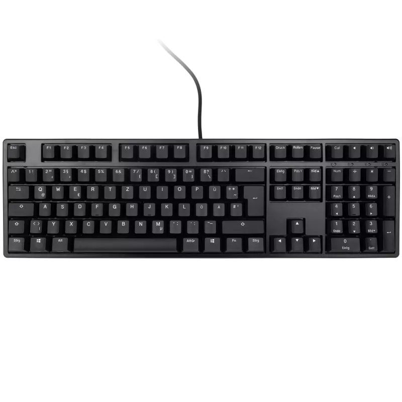 Klaviatūra Ducky Origin Phantom Juoda universali USB QWERTZ vokiška