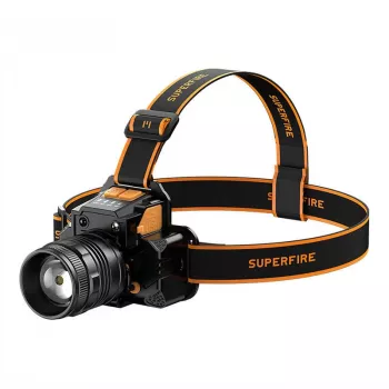 Galvos žibintuvėlis Superfire HL58 350 lm USB, 3 režimai, įkraunamas