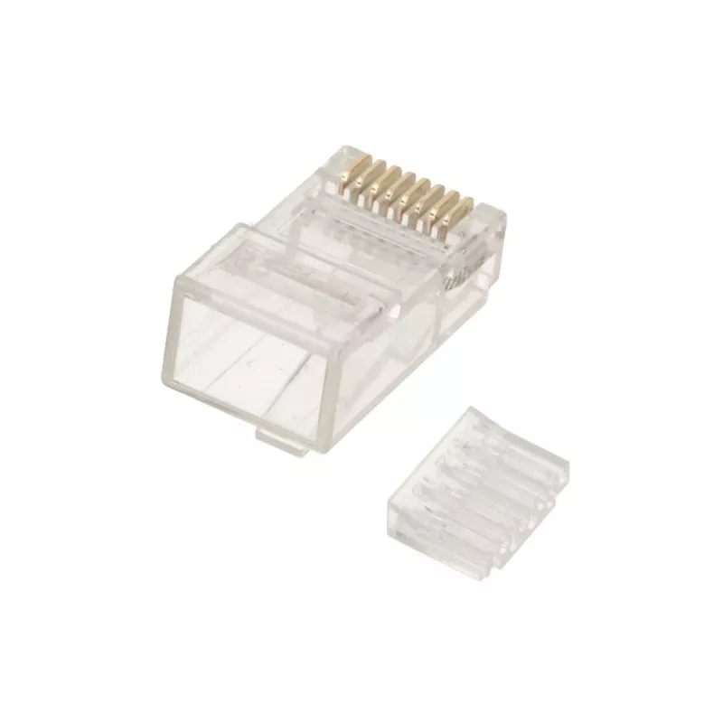 Tinklo kabelio jungtis Extralink RJ45 CAT6 UTP RJ45 8P8C skaidri