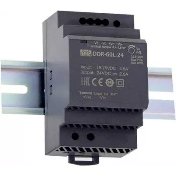 Maitinimo adapteris MEAN WELL DDR-60L-12 60W Įėjimas 18-75V Išėjimas 12V