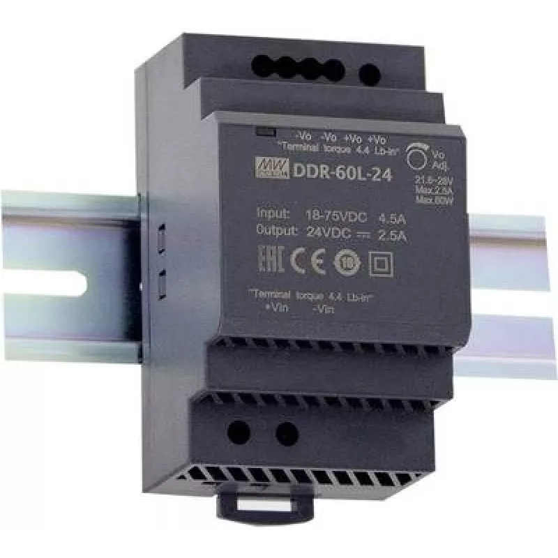 Maitinimo adapteris MEAN WELL DDR-60L-12 60W Įėjimas 18-75V Išėjimas 12V