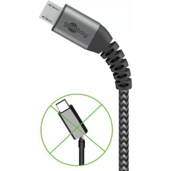 Wentronic 49283 mobiliojo telefono laidas, pilkas