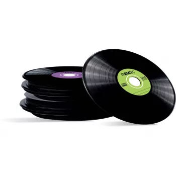 EMTEC Vinyl Look - 10 x CD-R - 700 MB (80 Min) 52x - mėlyna, geltona, alyvinė, žalia, rožinė - plonas juvelyro dėklas