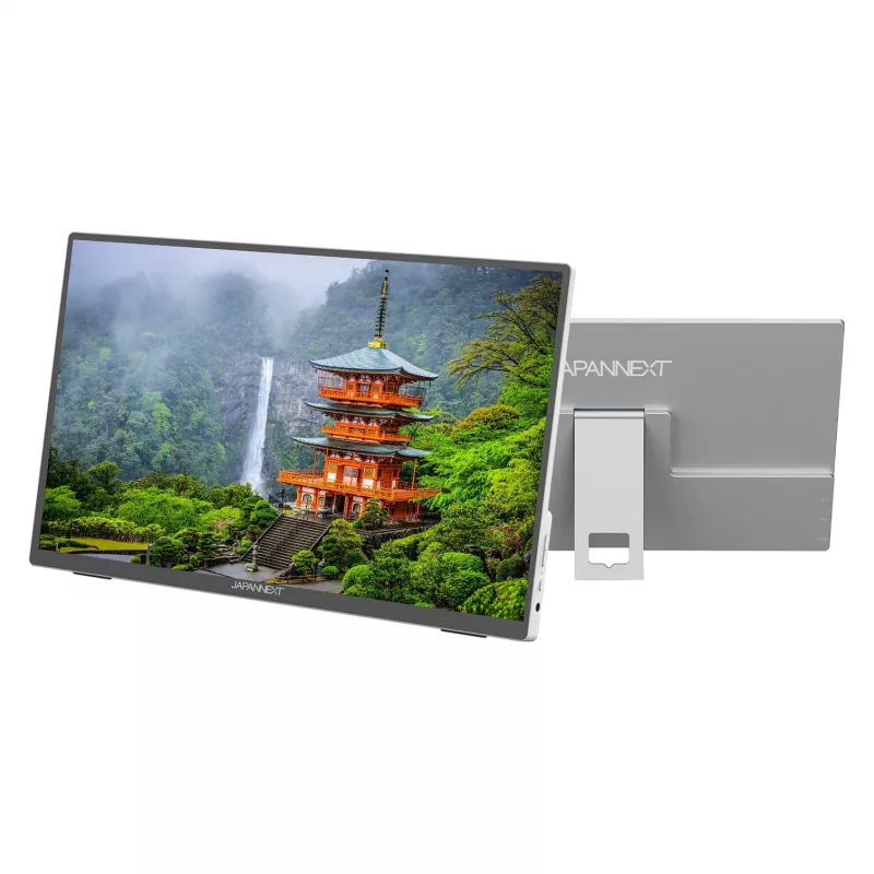 JAPANNEXT JN-MD-I156FHDR-T kompiuterio monitorius 39,6 cm (15,6 colių) 1920 x 1080 pikselių Full HD LED jutiklinis ekranas Pilka