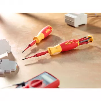 Atsuktuvų rinkinys wiha 41157 LiftUp electric, izoliuotas raudonas/geltonas, 7 vnt.