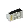 Kištukinė jungtis CAT.6 RJ45 100 vnt., oranžinė