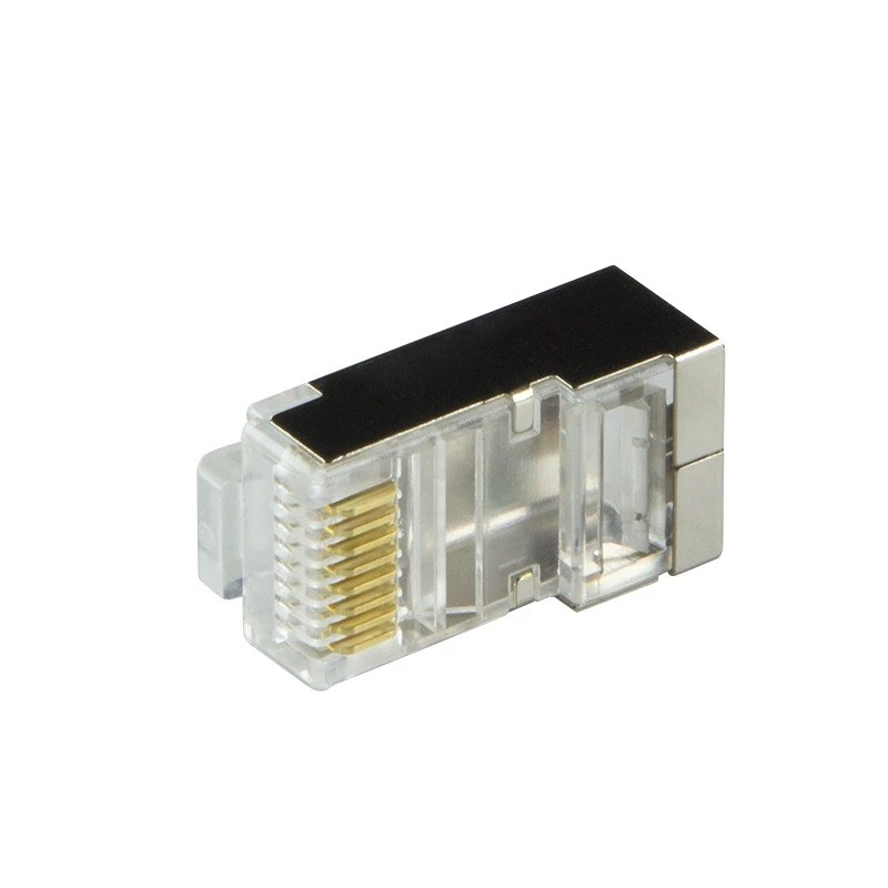 Kištukinė jungtis CAT.6 RJ45 100 vnt., oranžinė