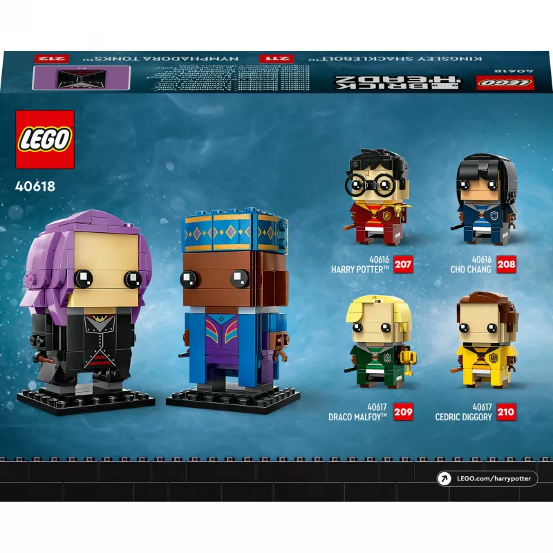 Lego Brickheadz Haris Poteris 40618 Kingsley Shacklebolt ir Nimfadora Tonks