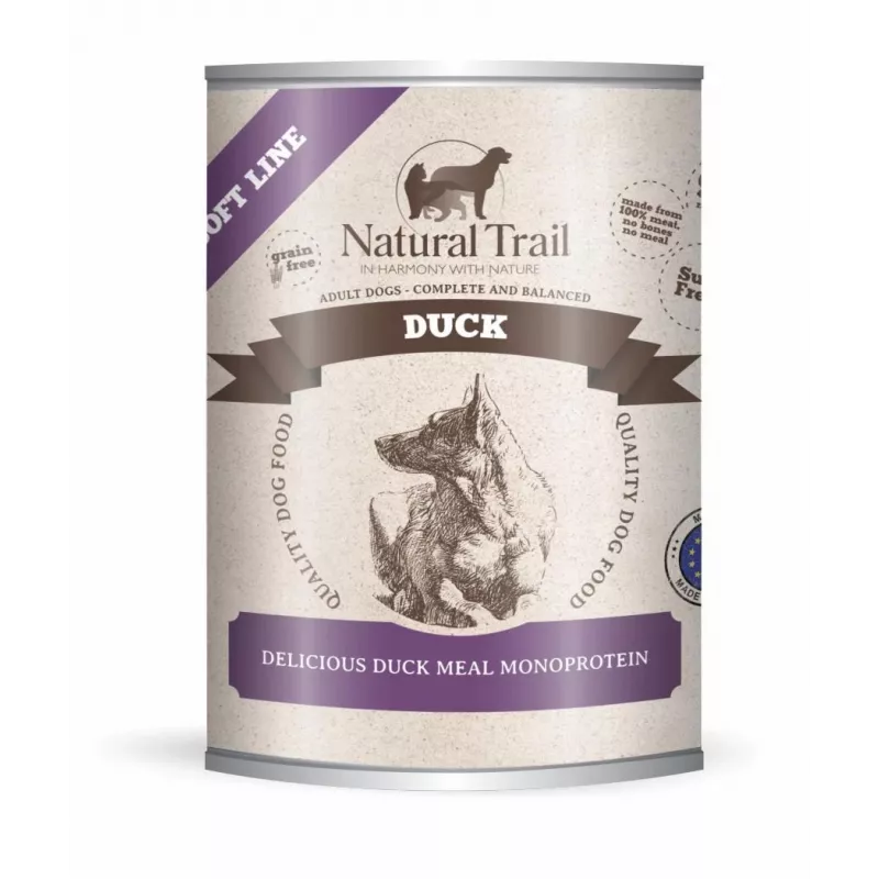 NATURAL TRAIL Duck Soft Line - drėgnas šunų ėdalas - 800g