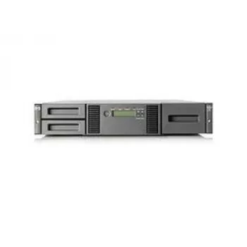 Hewlett Packard Enterprise HPE StorageWorks MSL2024 - juostinė biblioteka - LTO Ultrium - maksimalus įrenginių skaičius: 2 - stovo - montuojama į stovą - 2U - brūkšninių kodų skaitytuvas - skirtas ProLiant DL120