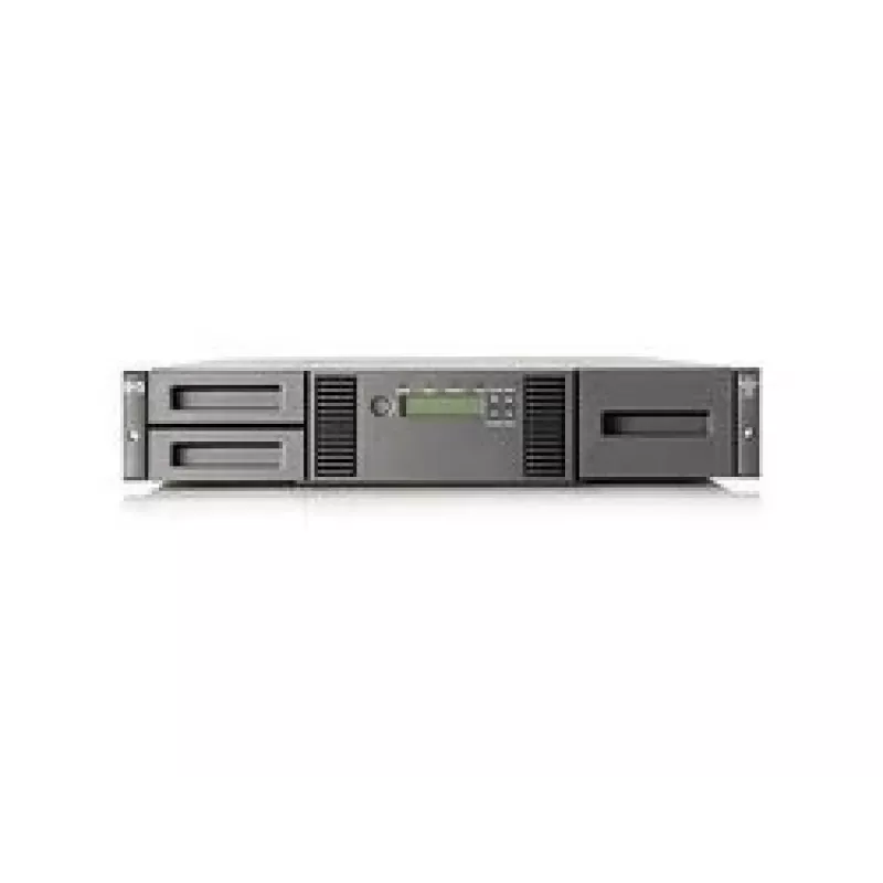 Hewlett Packard Enterprise HPE StorageWorks MSL2024 - juostinė biblioteka - LTO Ultrium - maksimalus įrenginių skaičius: 2 - stovo - montuojama į stovą - 2U - brūkšninių kodų skaitytuvas - skirtas ProLiant DL120