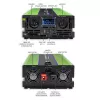Qoltec Monolith įtampos keitiklis | Baterijos įkrovimas | UPS | 2000W | 4000W | 12V į 230V | Grynas sinusas | LCD juodai žalias