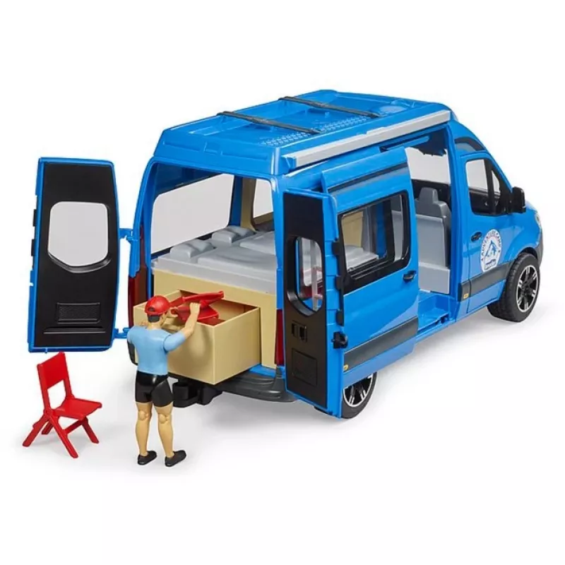 BRUDER kemperis MB Sprinter 02684 su vairuotoju – mastelinis transporto priemonės modelis žaislas