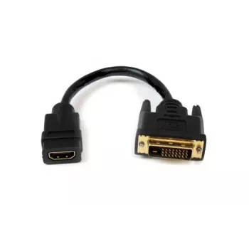 DVI į HDMI adapteris Garbot 31.20.9001 — 15 cm laidas, juodas