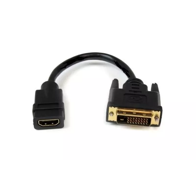DVI į HDMI adapteris Garbot 31.20.9001 — 15 cm laidas, juodas