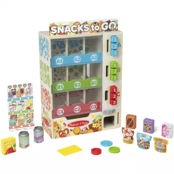 Melissa & Doug - žaislinis prekybos automatas iš medžio, parduotuvėlė