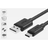 USB-C į USB-A duomenų ir įkrovimo laidas Unitek C14067BK 1,5 m, juodas, USB-C kištukas į USB-A kištuką