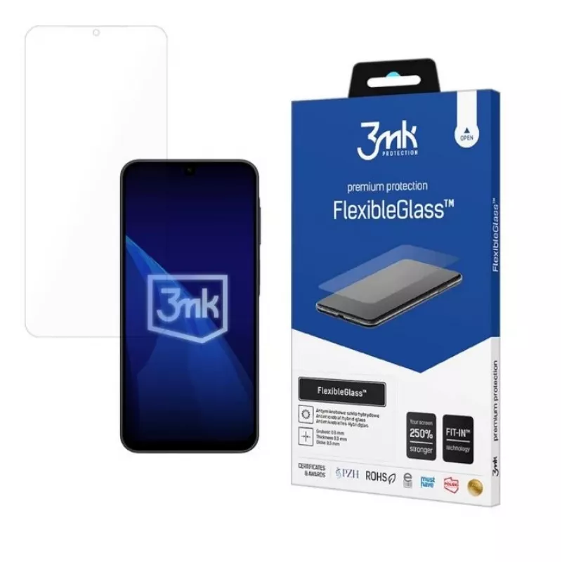 3MK FlexibleGlass ekrano apsauga, skirta Samsung Galaxy A17 5G/4G (modeliui specifinė)