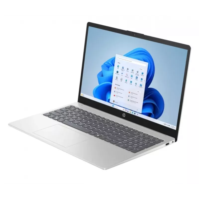 Nešiojamasis kompiuteris HP 15-FD1899NR 15,6 col. FHD, Intel Core 7 150U, 16 GB RAM, 512 GB SSD, Windows 11 Home, Natural Sidabrinė