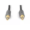 Digitus Audio Connection kabelis 3.5 mm lizdas į 3.5 mm lizdą 1.8 m Juoda