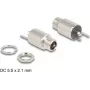 DeLOCK jungtis DC 5,5 x 2,1 mm kištukinio lizdo pereinamoji mova litavimo versijai 20 V 10 A