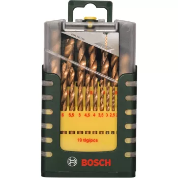 Bosch Prom 19 dalių HSS-TiN metalo gręžtuvų rinkinys| 2607017152